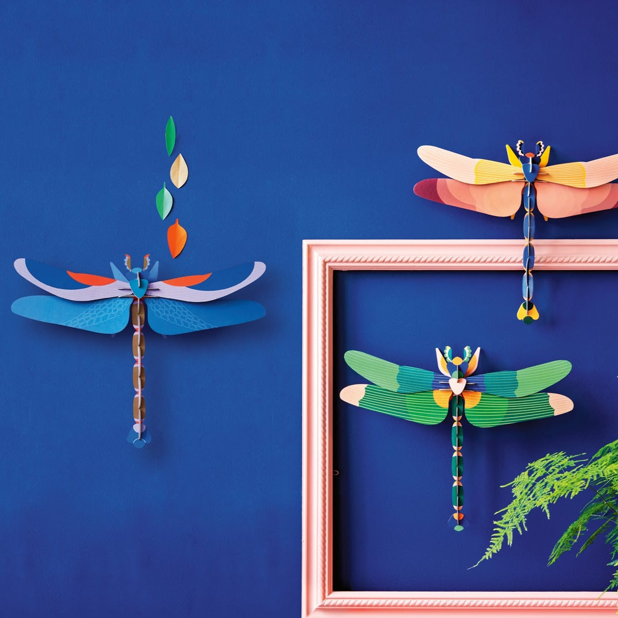 Studio Roof 3D Model Wall Decor - Giant Blue Dragonfly