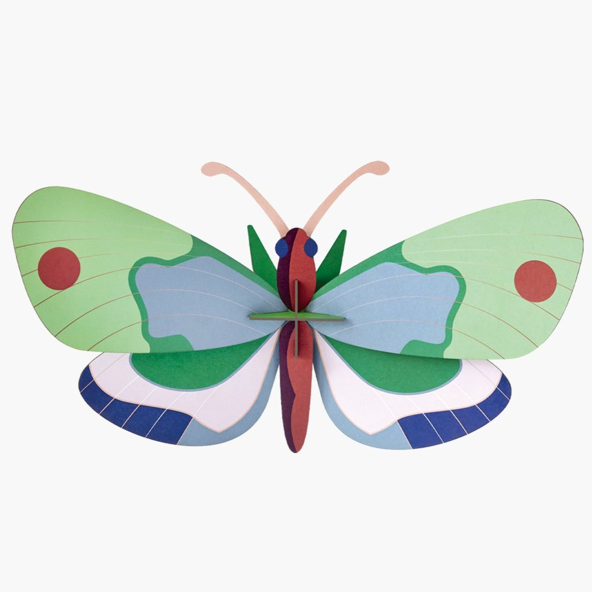 Studio Roof 3D Model Wall Decor - Mint Forest Butterfly