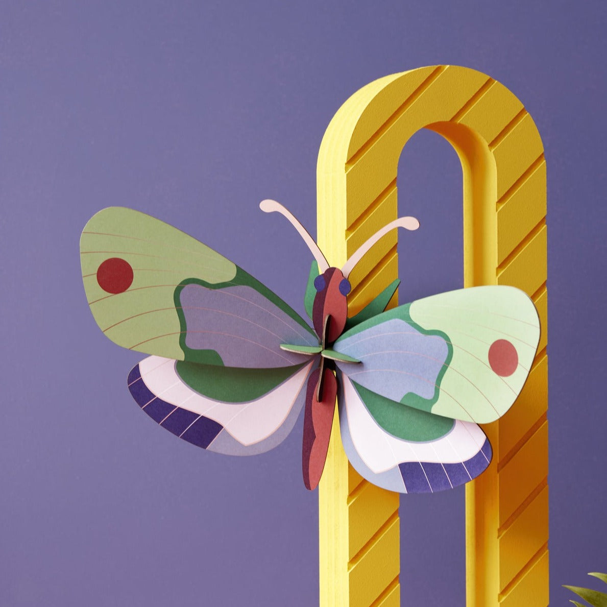 Studio Roof 3D Model Wall Decor - Mint Forest Butterfly