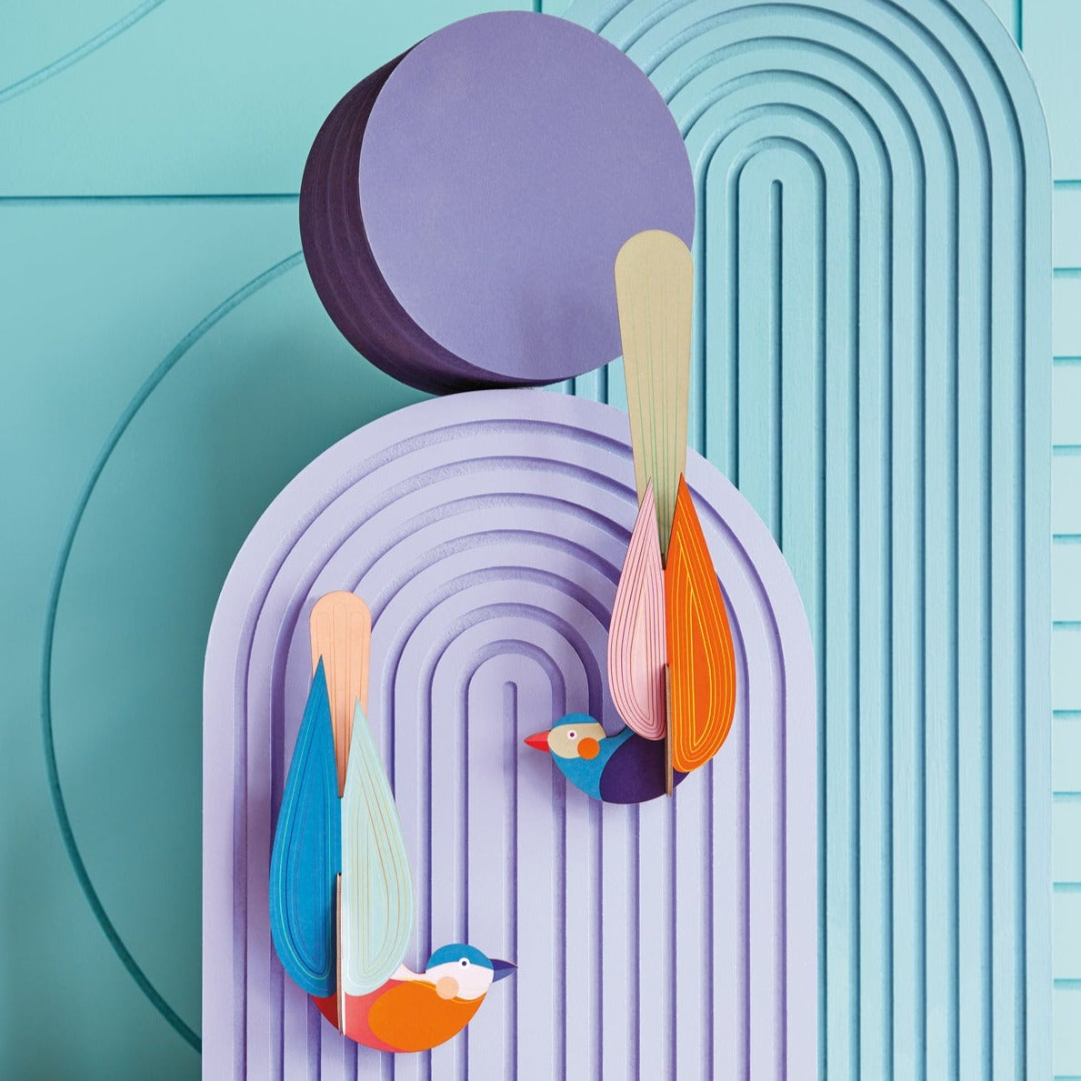 Studio Roof 3D Model Wall Decor - Paradise Birds - Muna