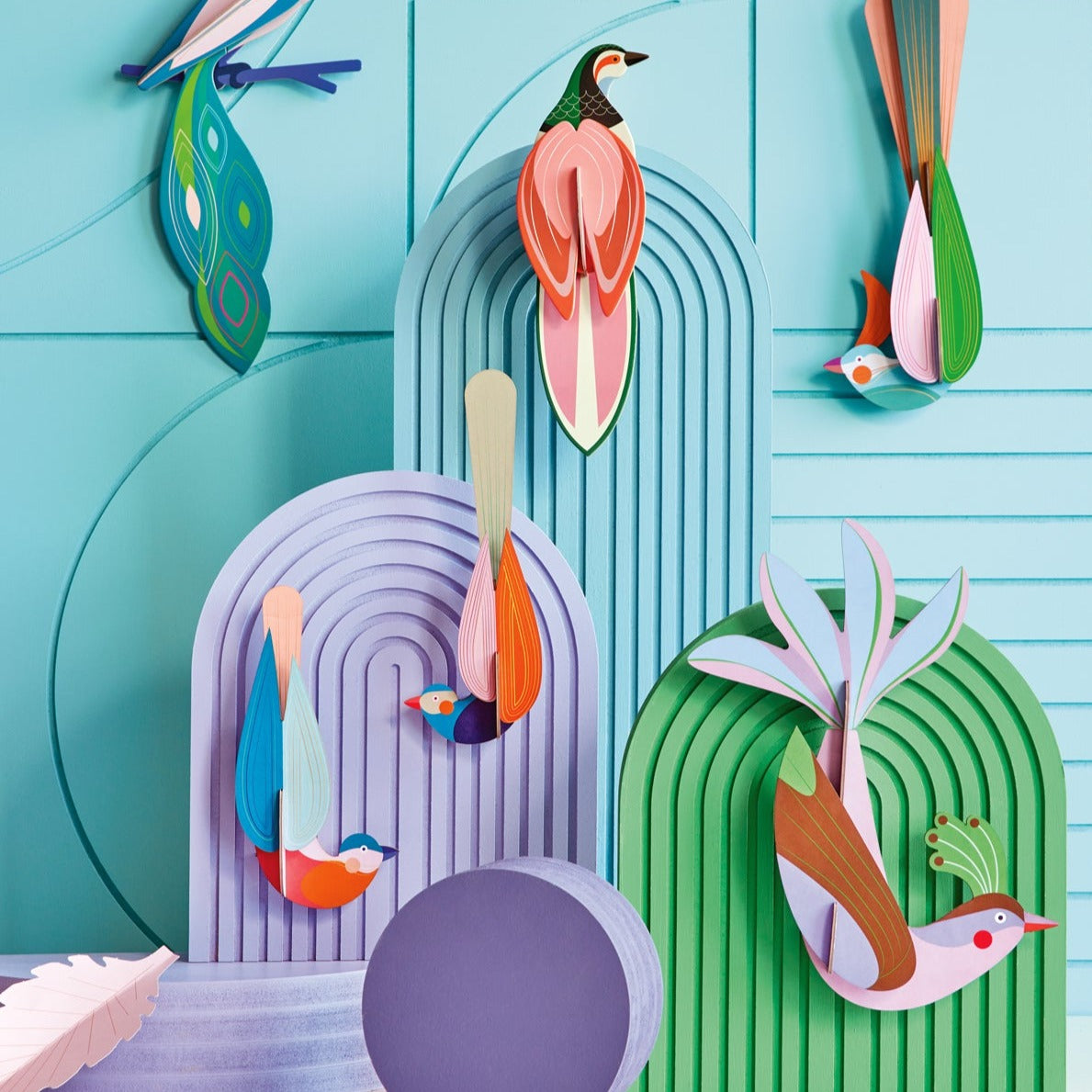 Studio Roof 3D Model Wall Decor - Paradise Birds - Muna