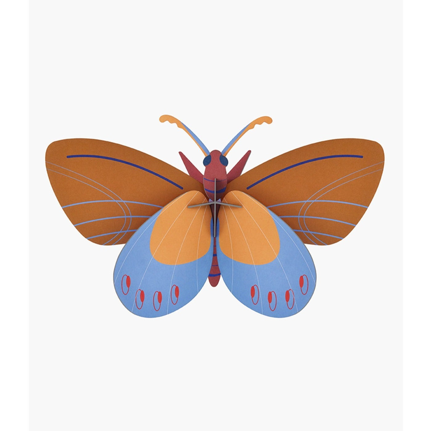 Butterfly orange insect Papillon | 3D model