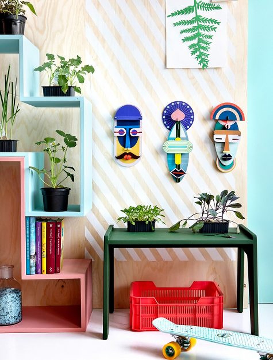 Studio Roof 3D Model Wall Decor - Brooklyn Mask
