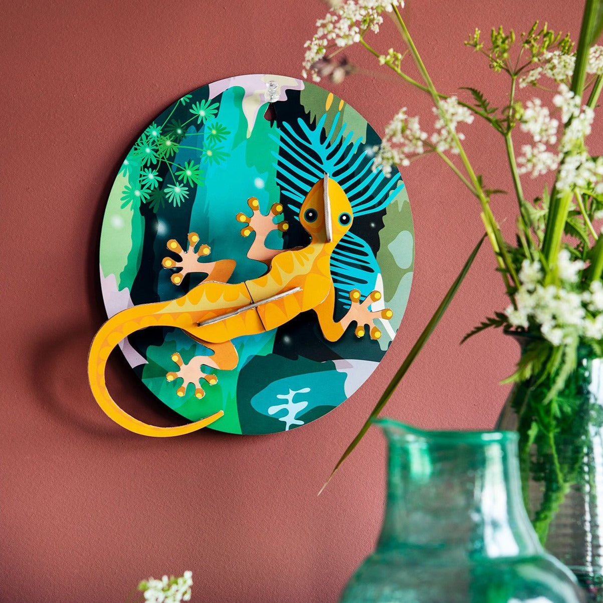 Studio Roof 3D Model Wall Decor - Jungle Gecko