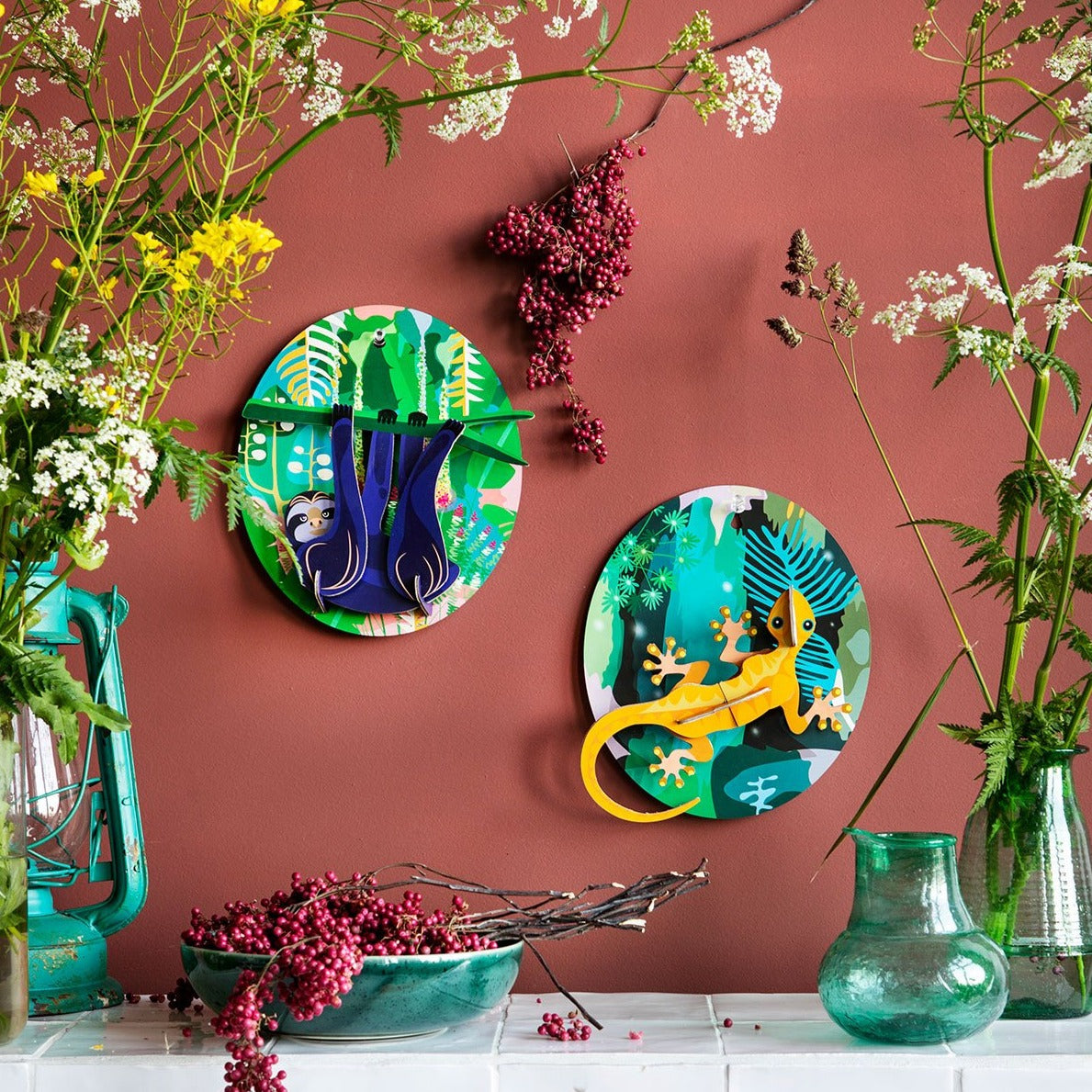 Studio Roof 3D Model Wall Decor - Jungle Gecko