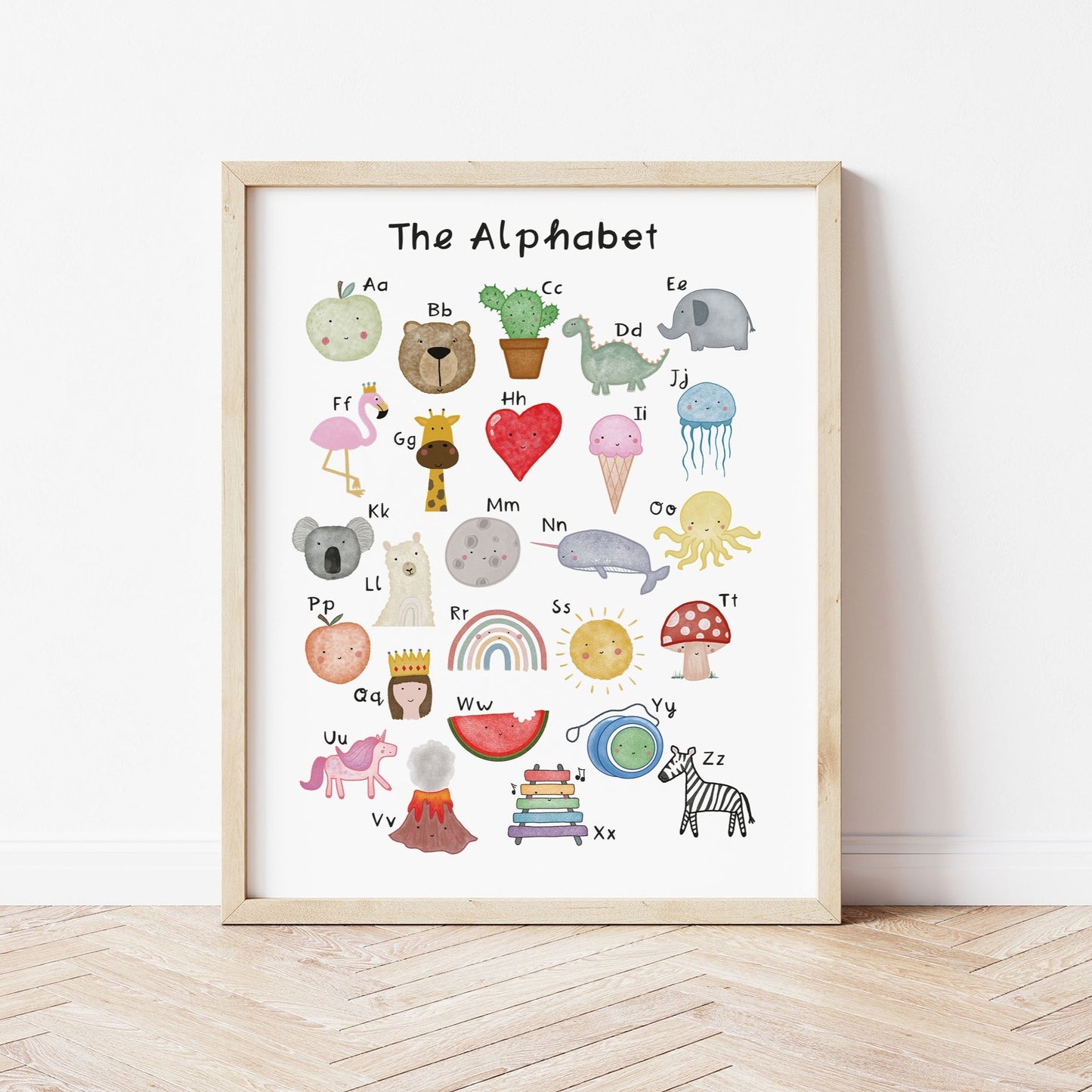 The Alphabet Art Print by The Little Jones (15 Sizes Available)