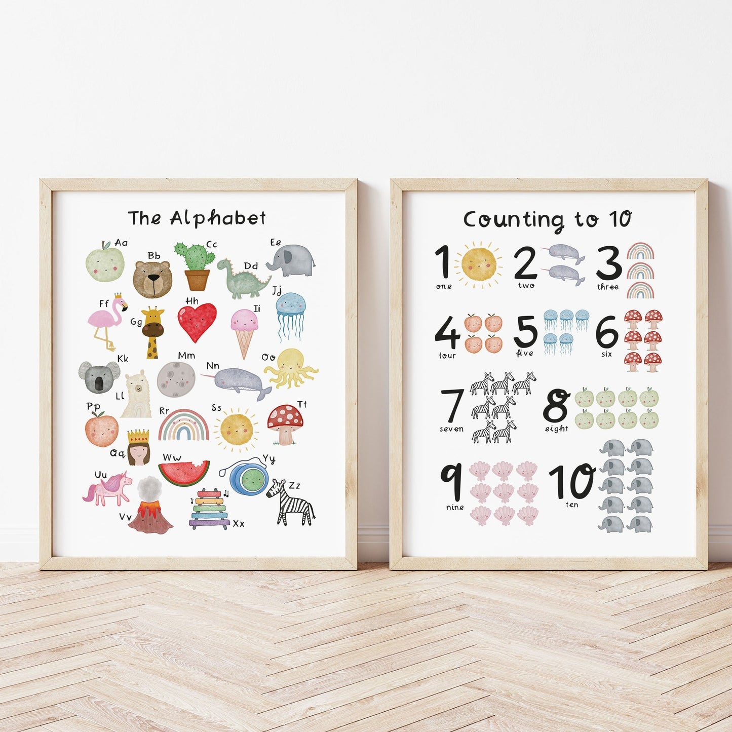 The Alphabet Art Print by The Little Jones (15 Sizes Available)