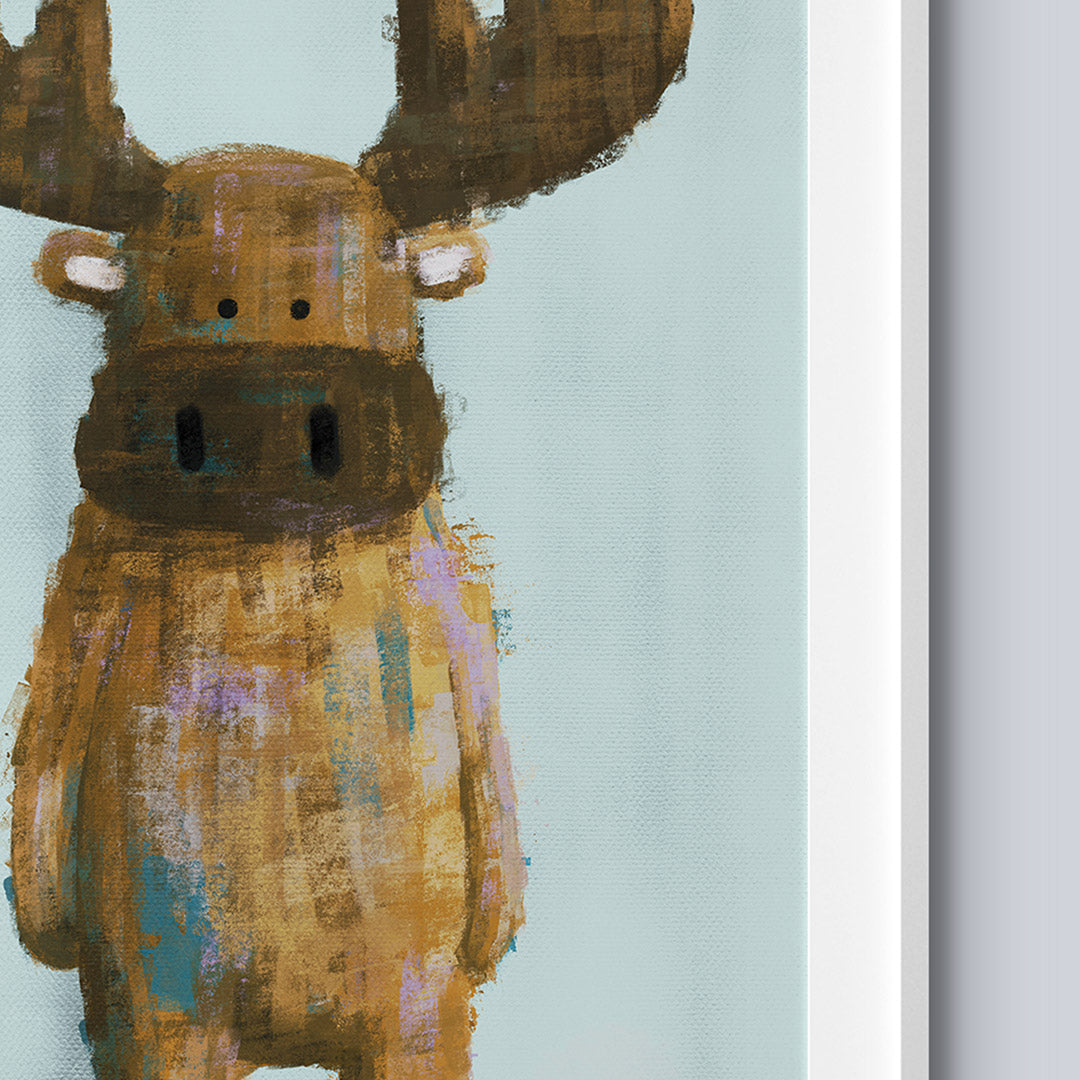 Tigercub Prints Woodland Moose & Bear Nursery Prints Set of 2