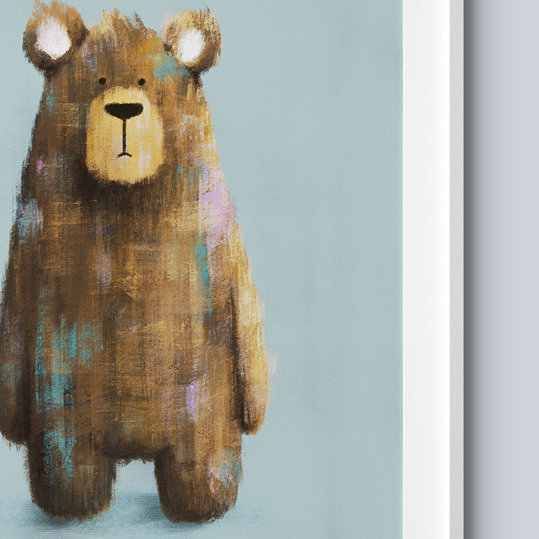 Tigercub Prints Woodland Moose & Bear Nursery Prints Set of 2