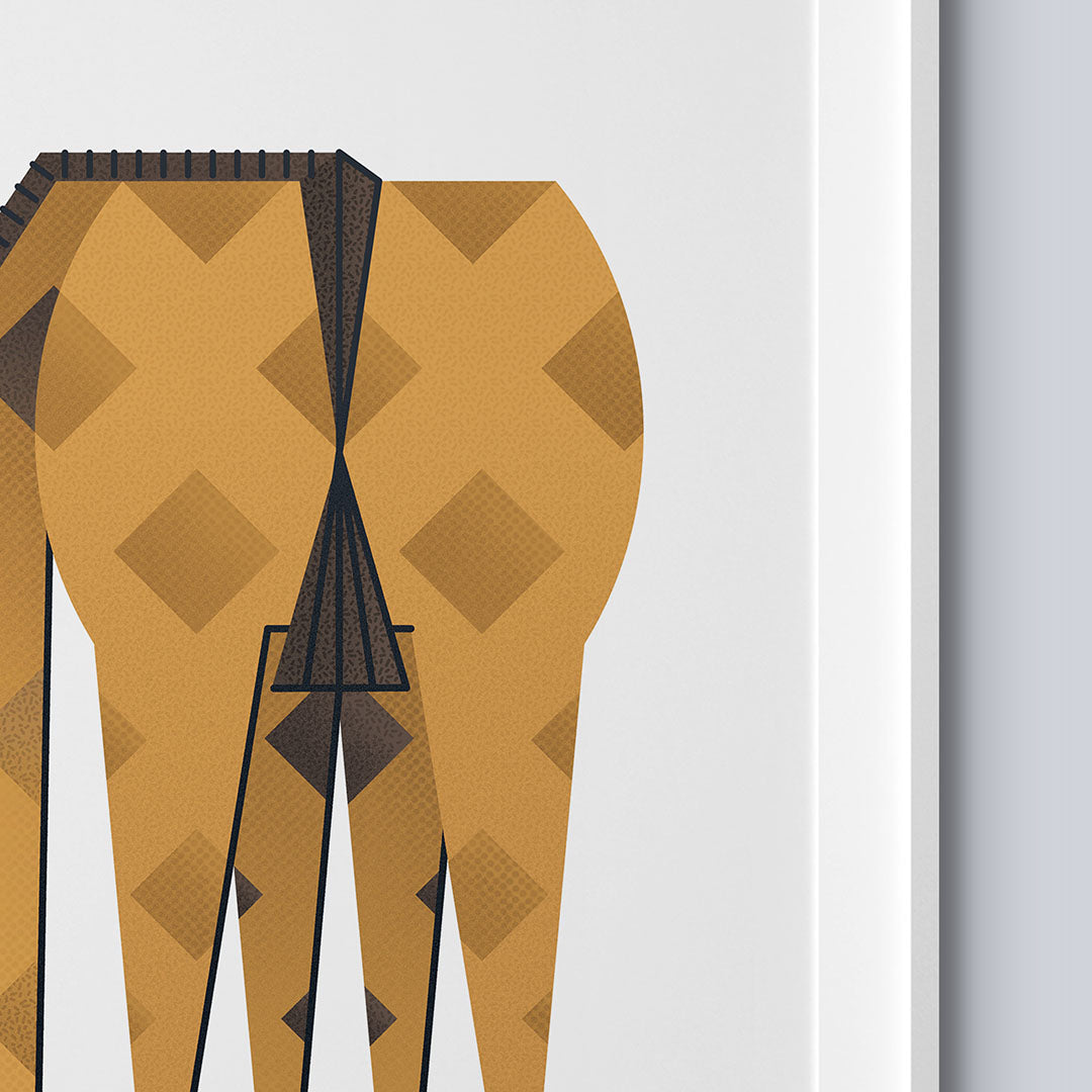 Tigercub Prints Minimal Safari Animals Prints Set of 4