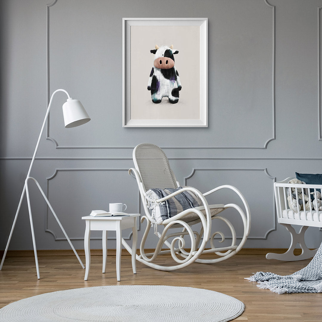 Tigercub Prints Farmyard Cow Nursery Print