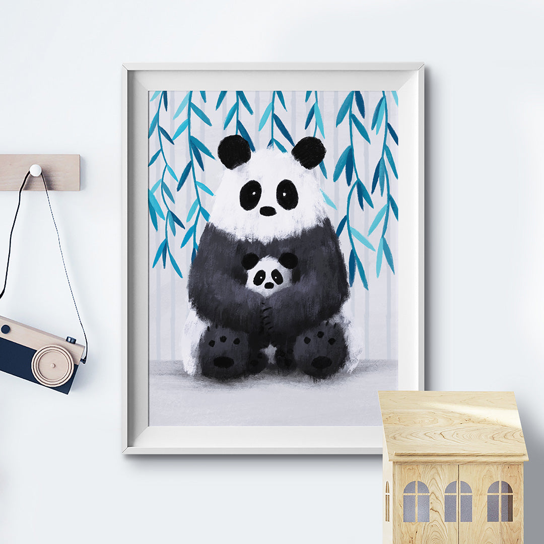 Tigercub Prints Jungle Panda Nursery Print