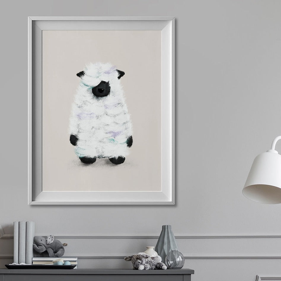 Tigercub Prints Farmyard Sheep Nursery Print