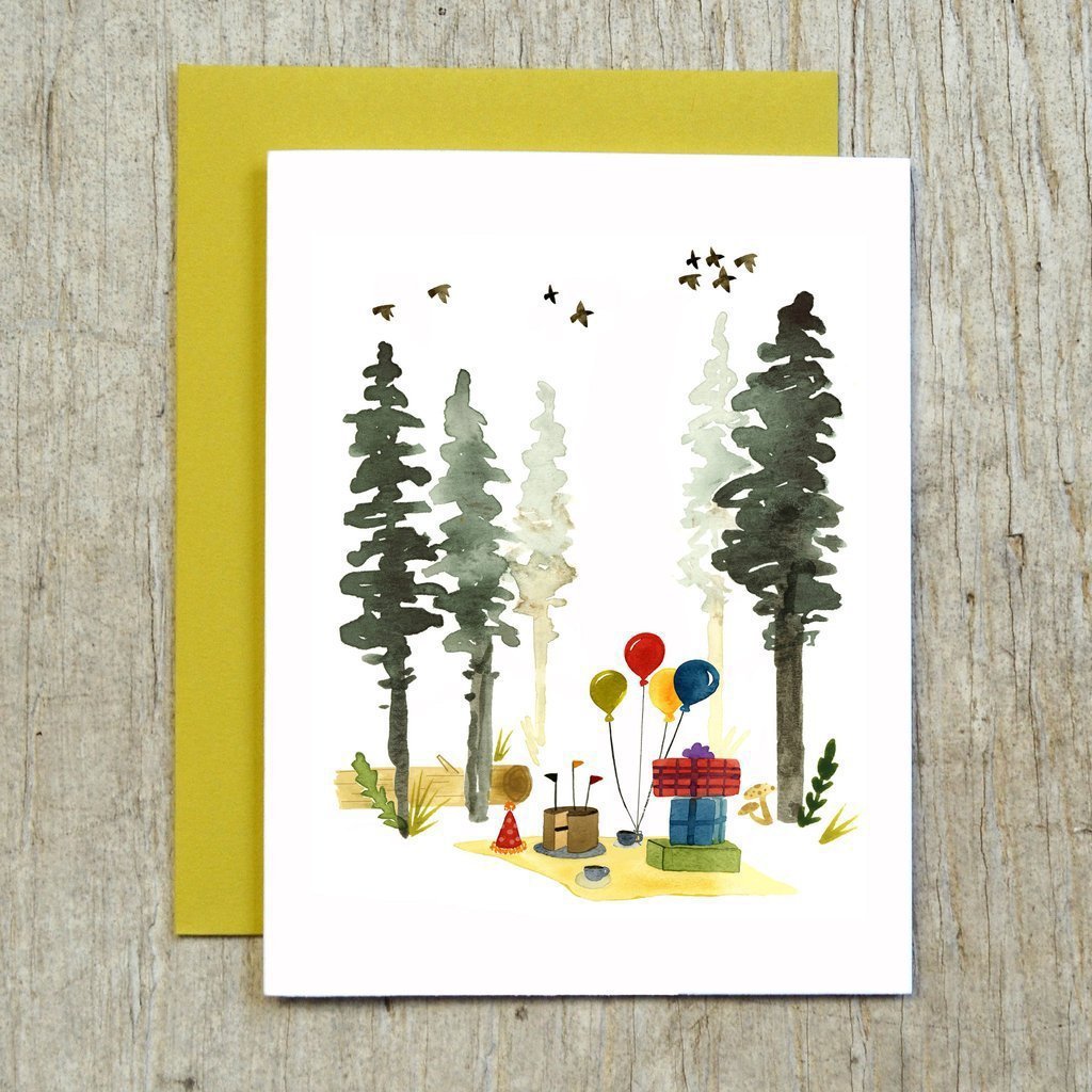 Woodland Birthday Card by Little Truths Studio