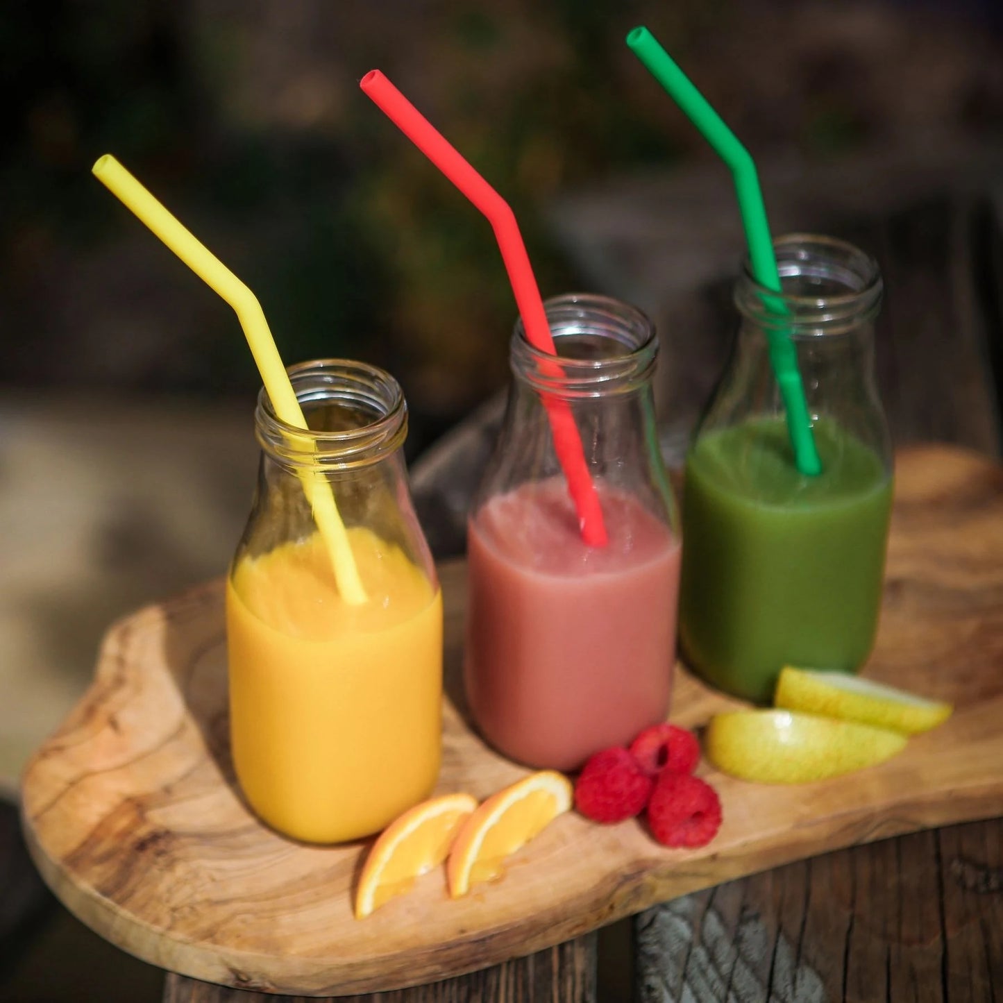 Wild & Stone Reusable Silicone Straws - 6 Pack
