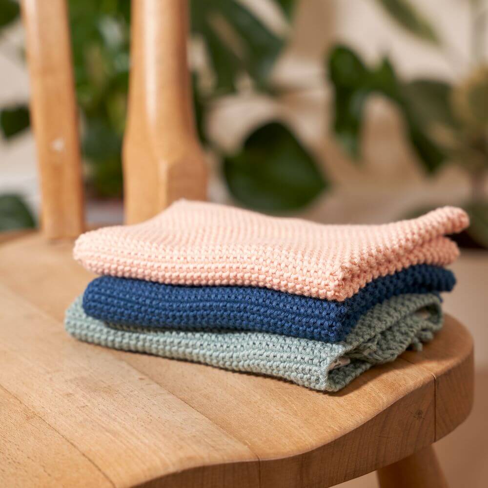 Wild & Stone Organic Cotton Dishcloth - Rose