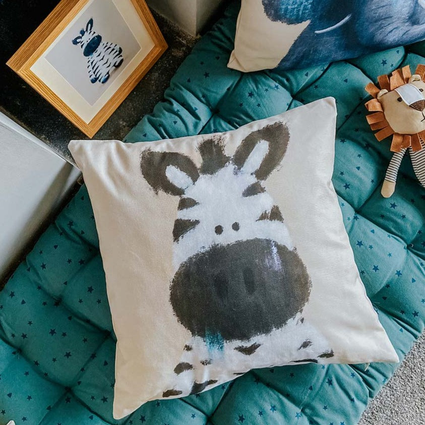 Tigercub Prints Safari Zebra Nursery Cushion Cover