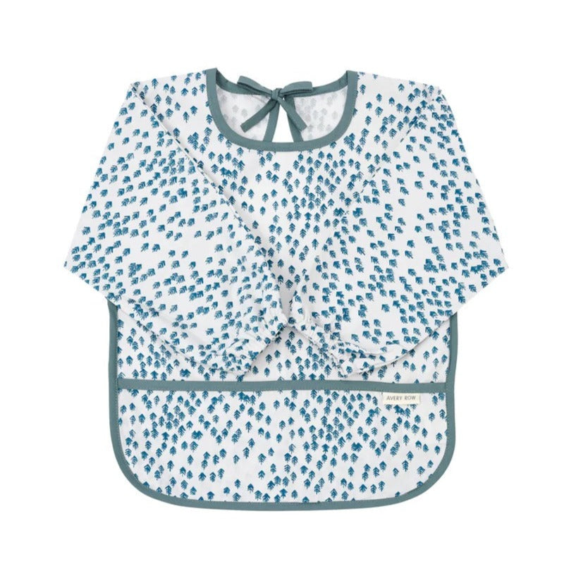 Avery Row Sleeved Baby Bib - Nordic Forest