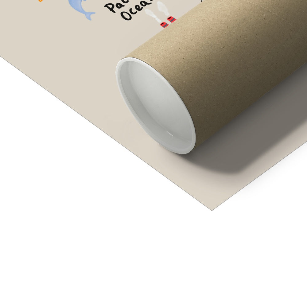 United States Of America Art Print In Stone by Kid of the Village (6 Sizes Available)