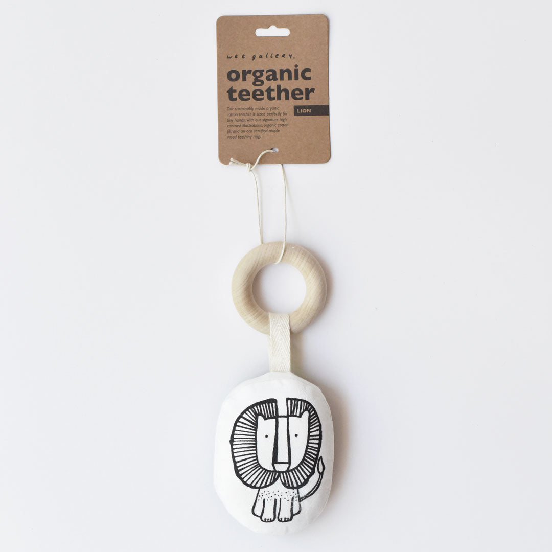 Wee Gallery Organic Teether - Lion | Wee Gallery