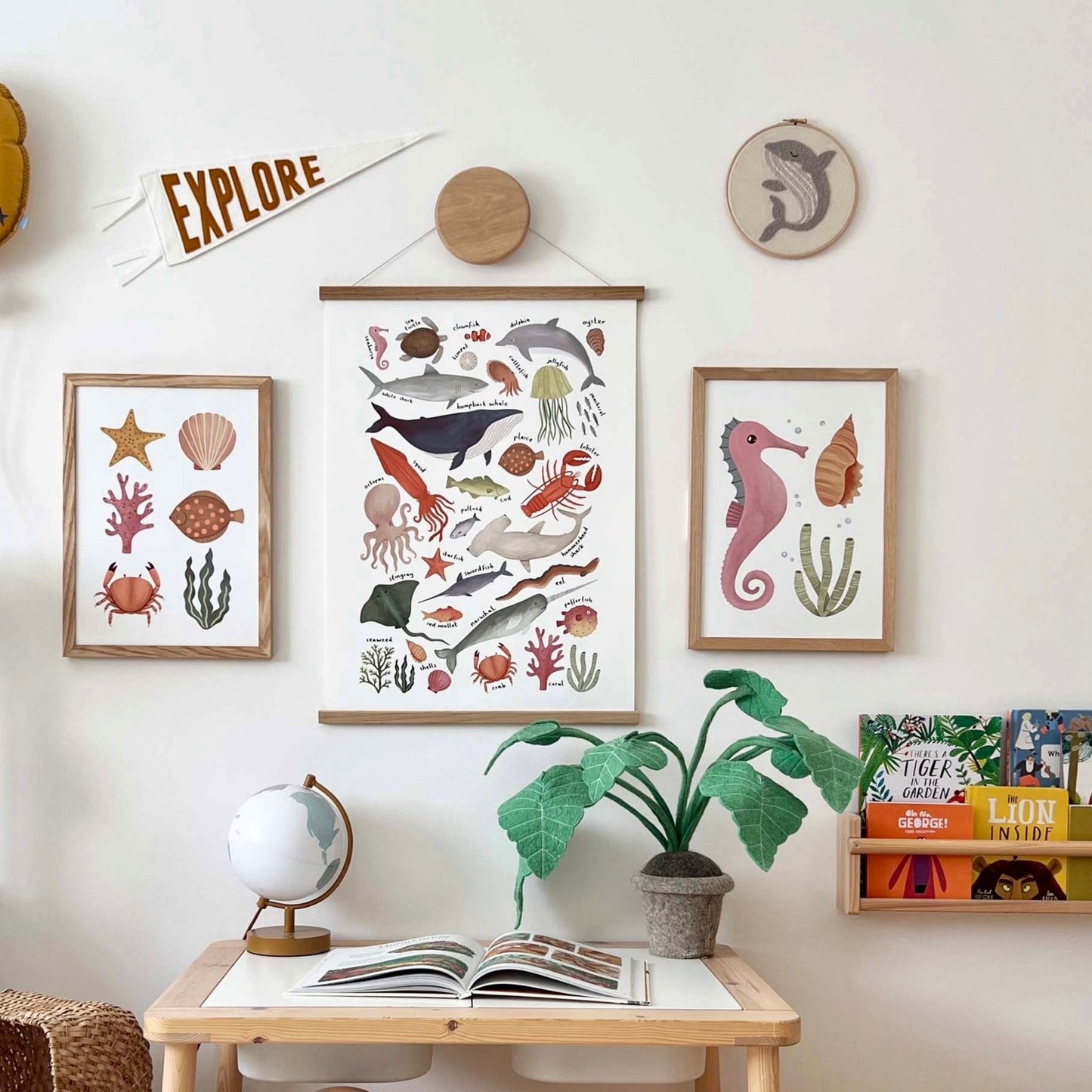 Seahorse Art Print by Kid of the Village (6 Sizes Available)