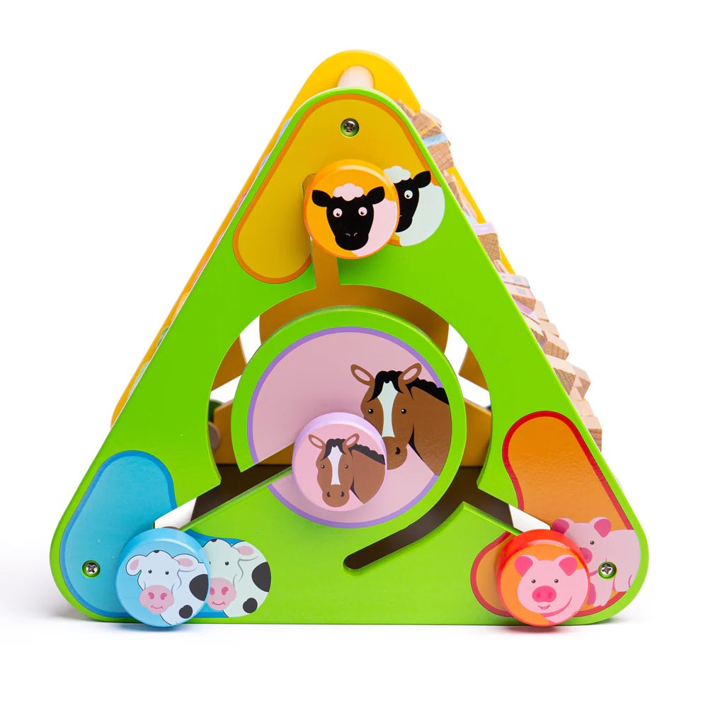 Bigjigs Wooden Triangle Activity Centre