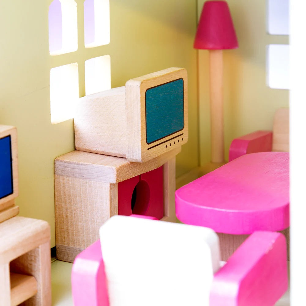 Bigjigs Wooden Dolls Furniture Set