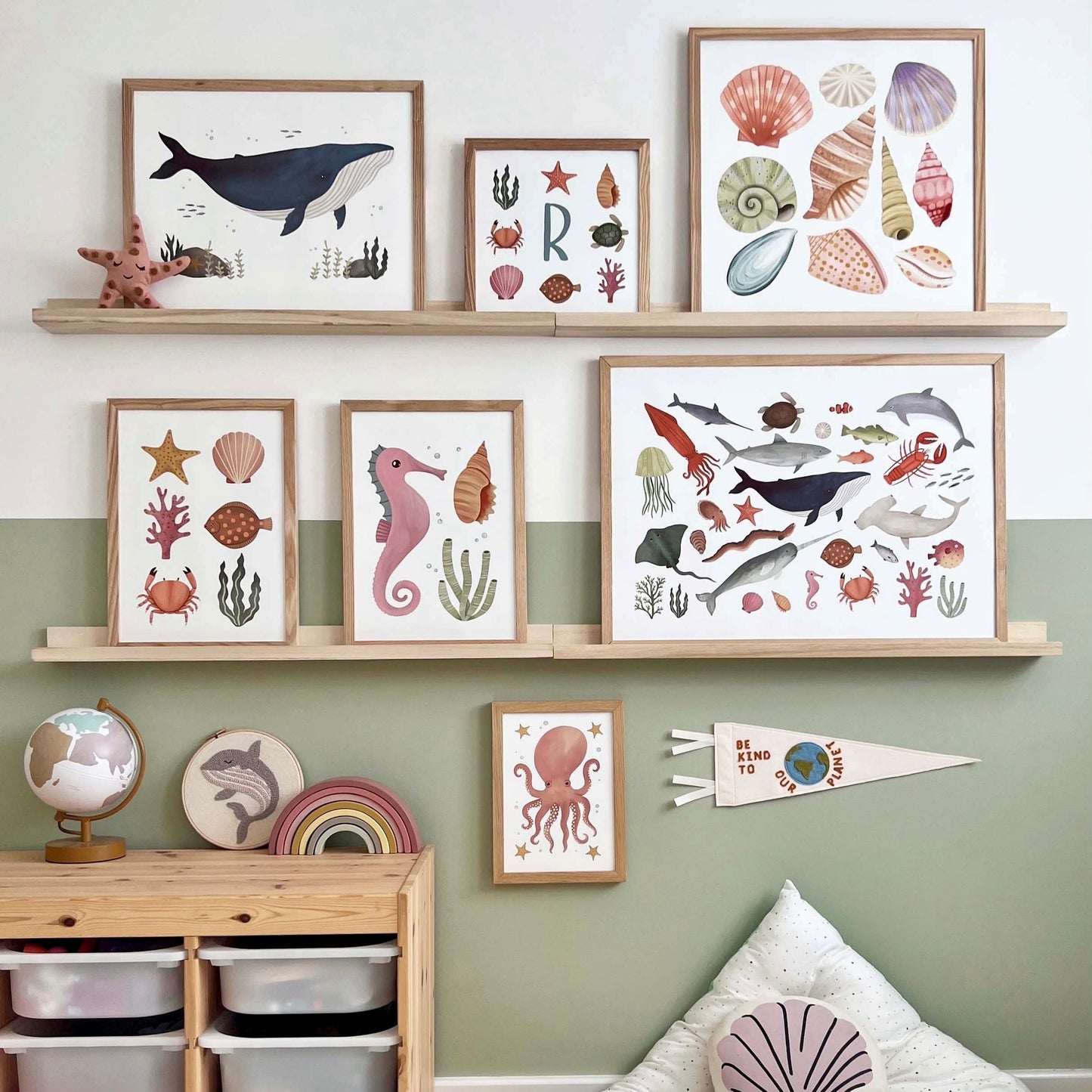 Shells Art Print by Kid of the Village (2 Sizes Available)