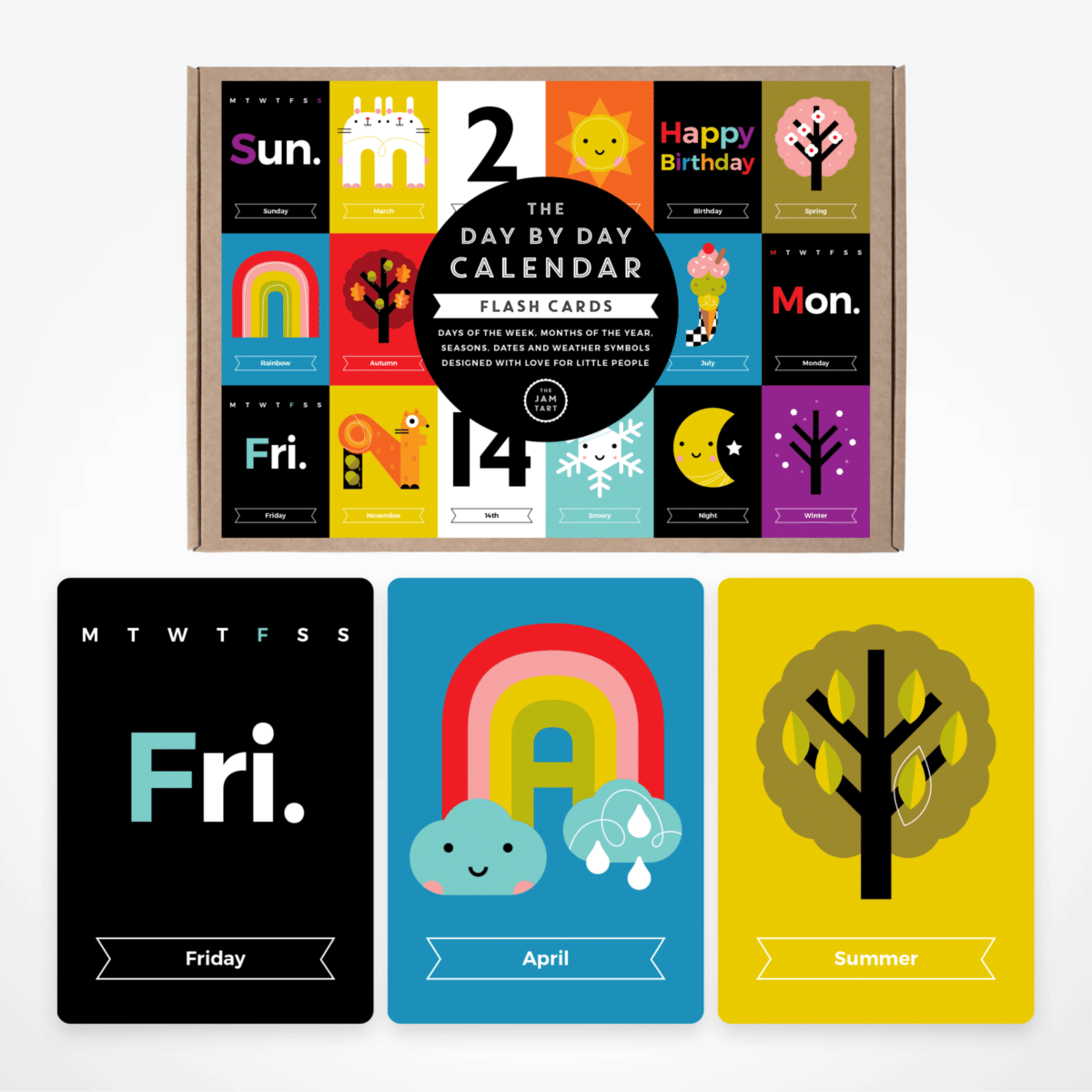 The Day by Day Calendar Flash Card Set by The Jam Tart