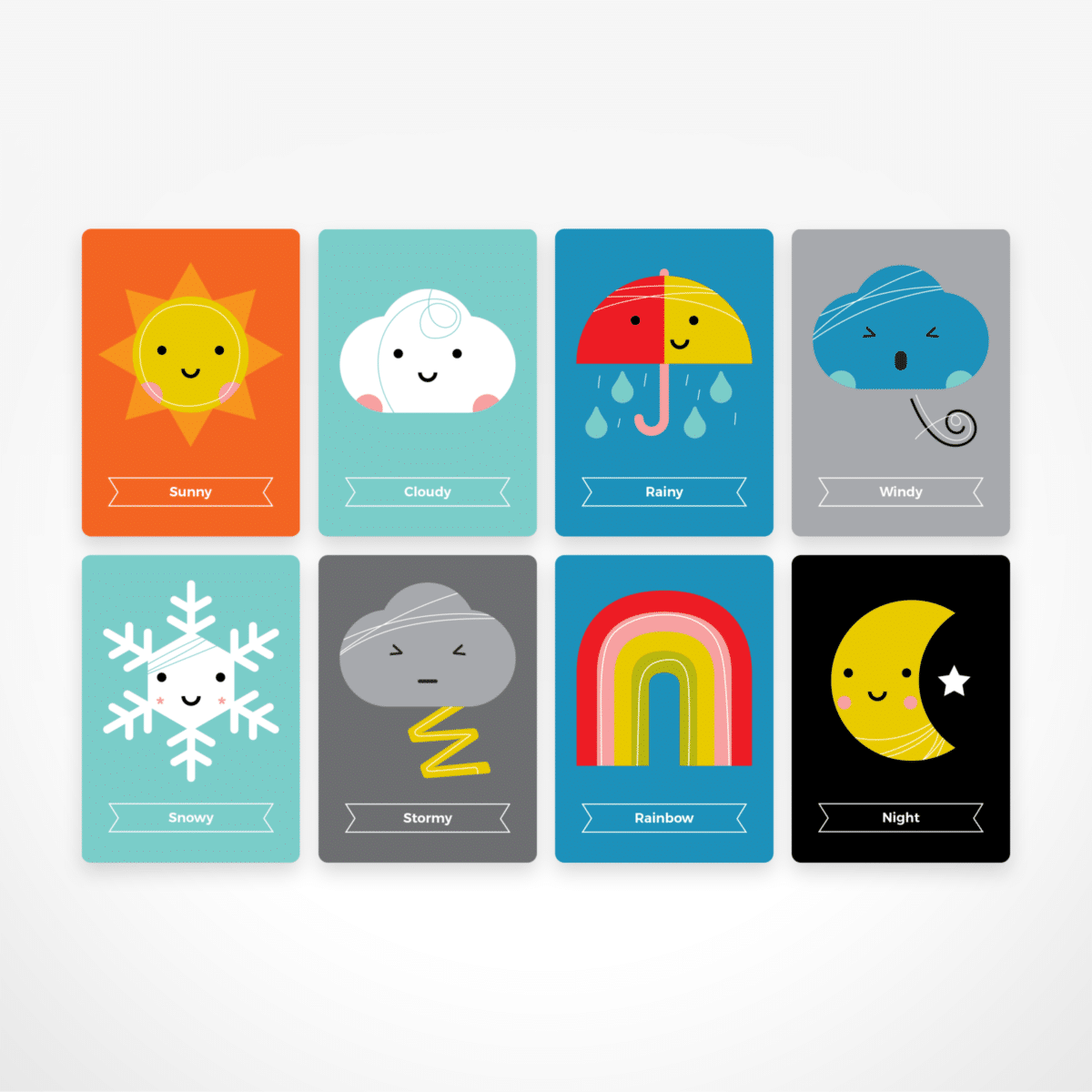 The Day by Day Calendar Flash Card Set by The Jam Tart