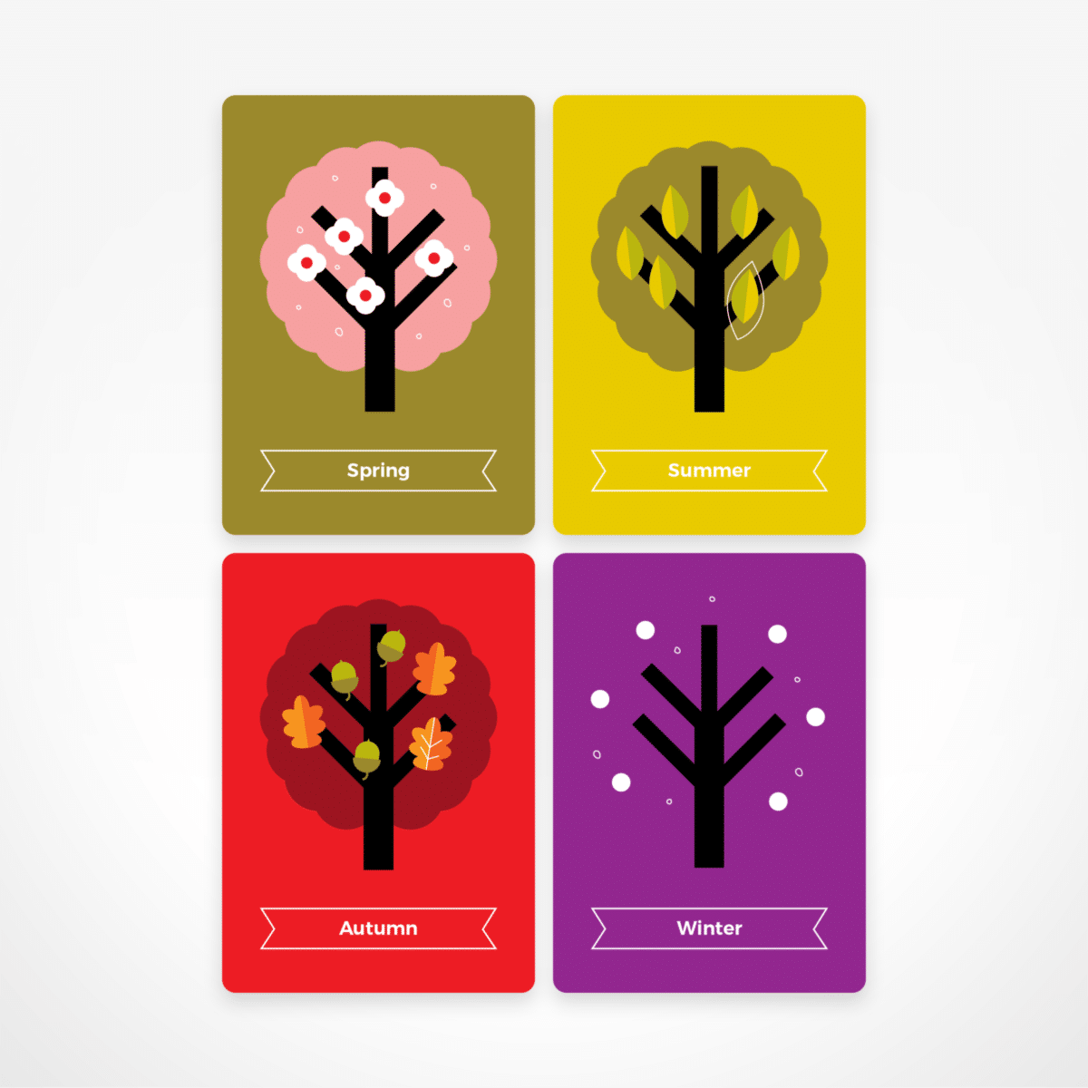 The Day by Day Calendar Flash Card Set by The Jam Tart