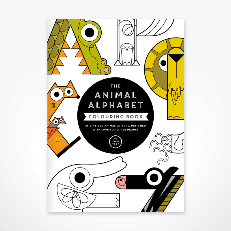 Children's Animal Alphabet Colouring Book by The Jam Tart
