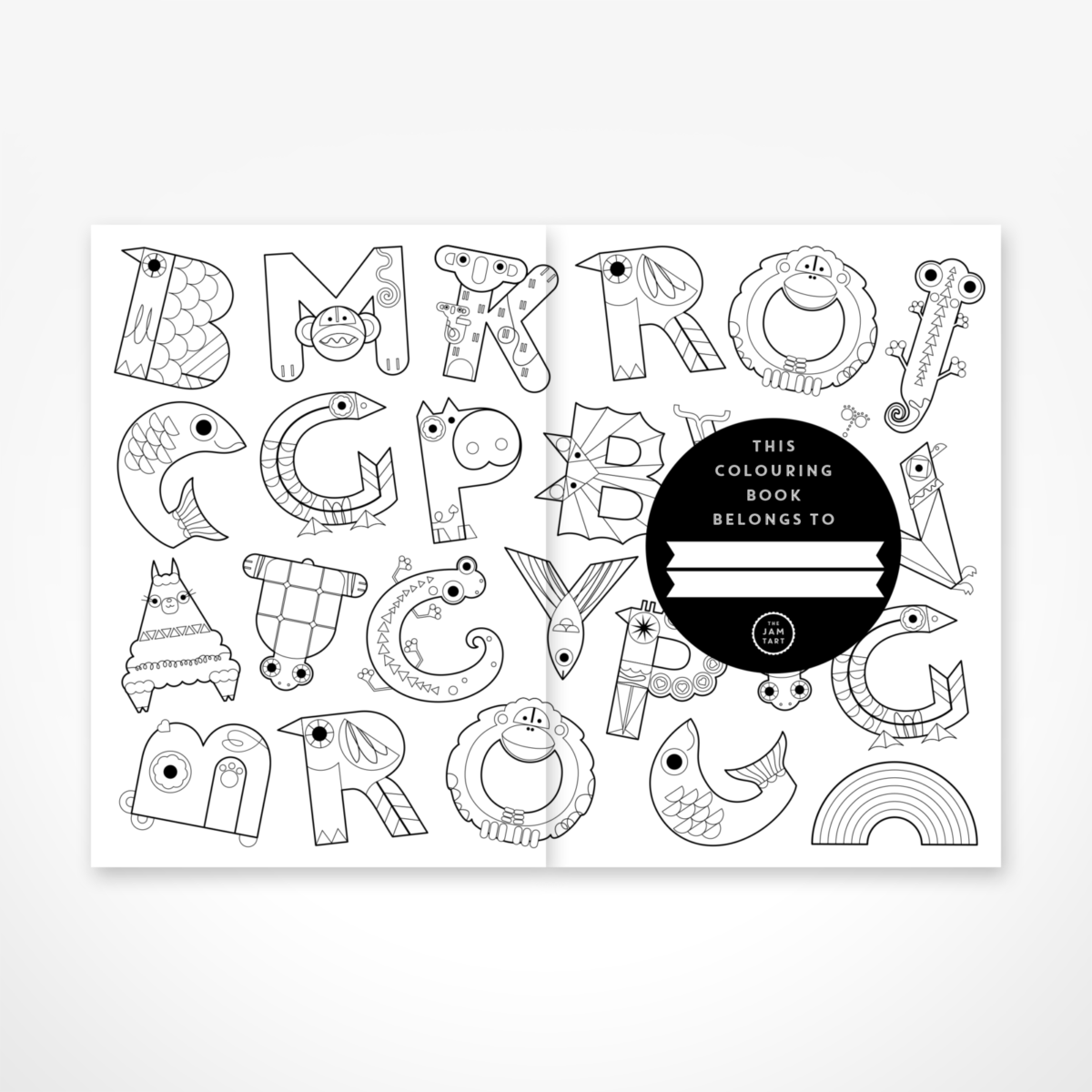 The Animal Colours Colouring Book by The Jam Tart