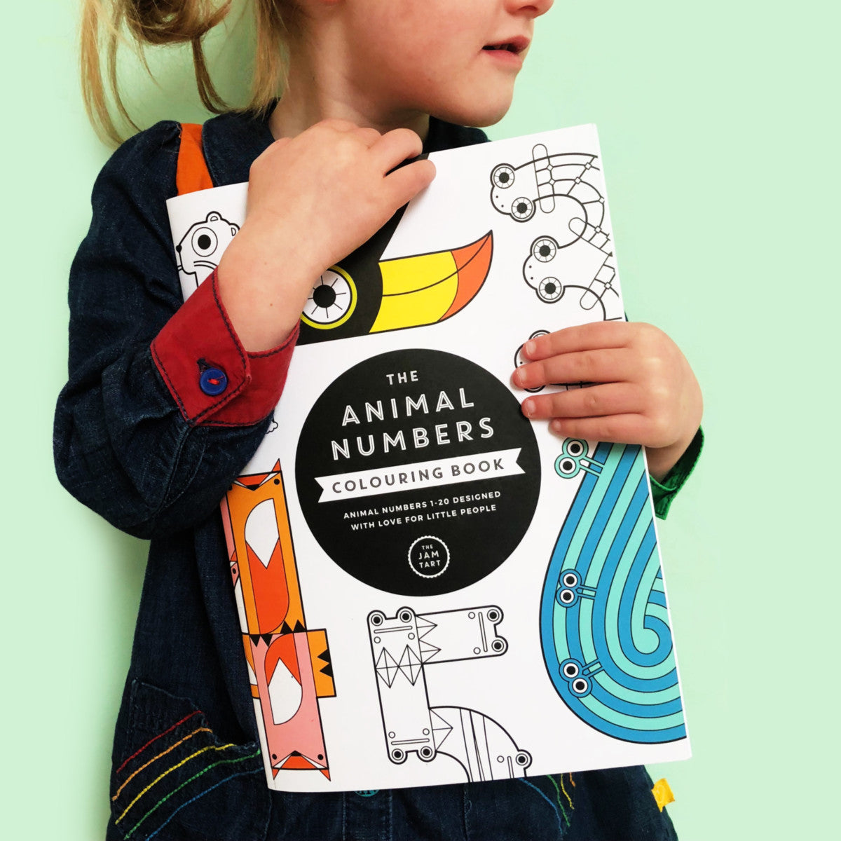 The Animal Numbers Colouring Book by The Jam Tart