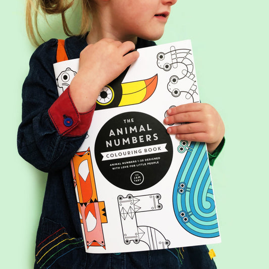 The Animal Numbers Colouring Book by The Jam Tart