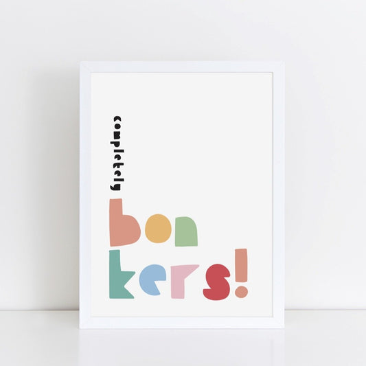 Completely Bonkers (Spring Tones) Art Print by The Little Jones (3 Sizes Available)