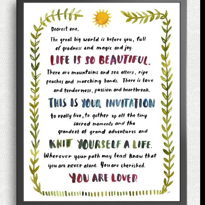 Dearest One Print by Little Truths Studio (FREE DELIVERY)