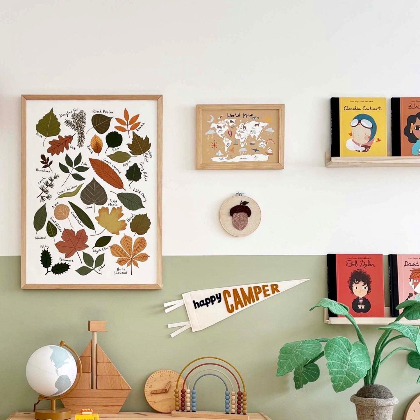 World Map Art Print In Sand by Kid of the Village (6 Sizes Available)