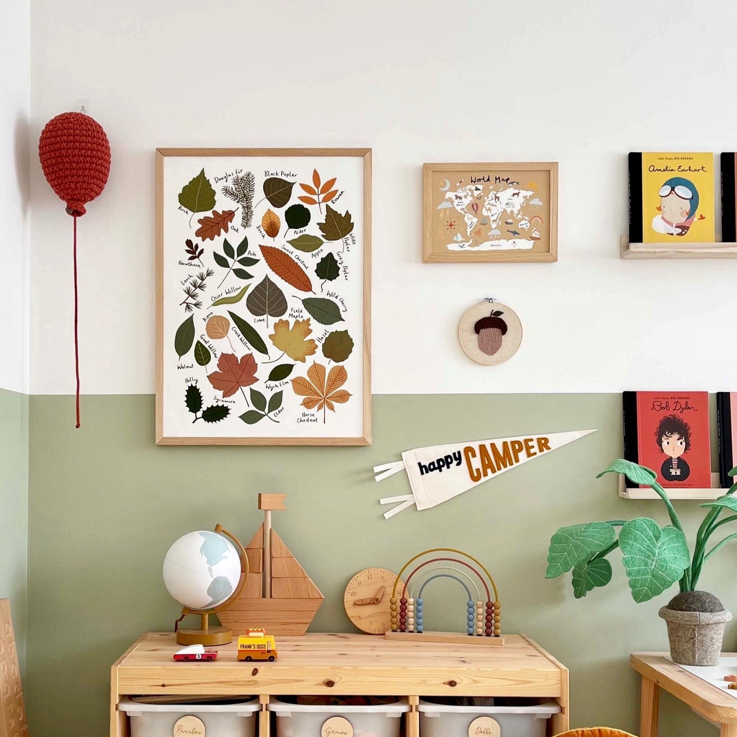 Leaf Chart Art Print by Kid of the Village (6 Sizes Available)