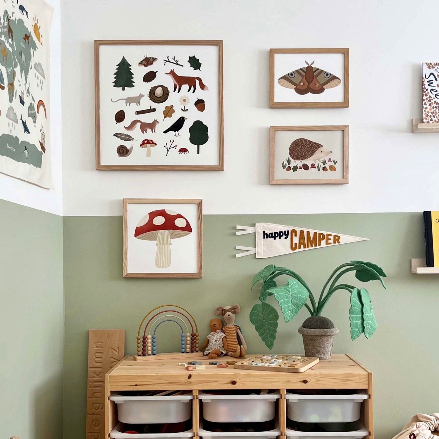 Woodland Life Art Print by Kid of the Village (2 Sizes Available)