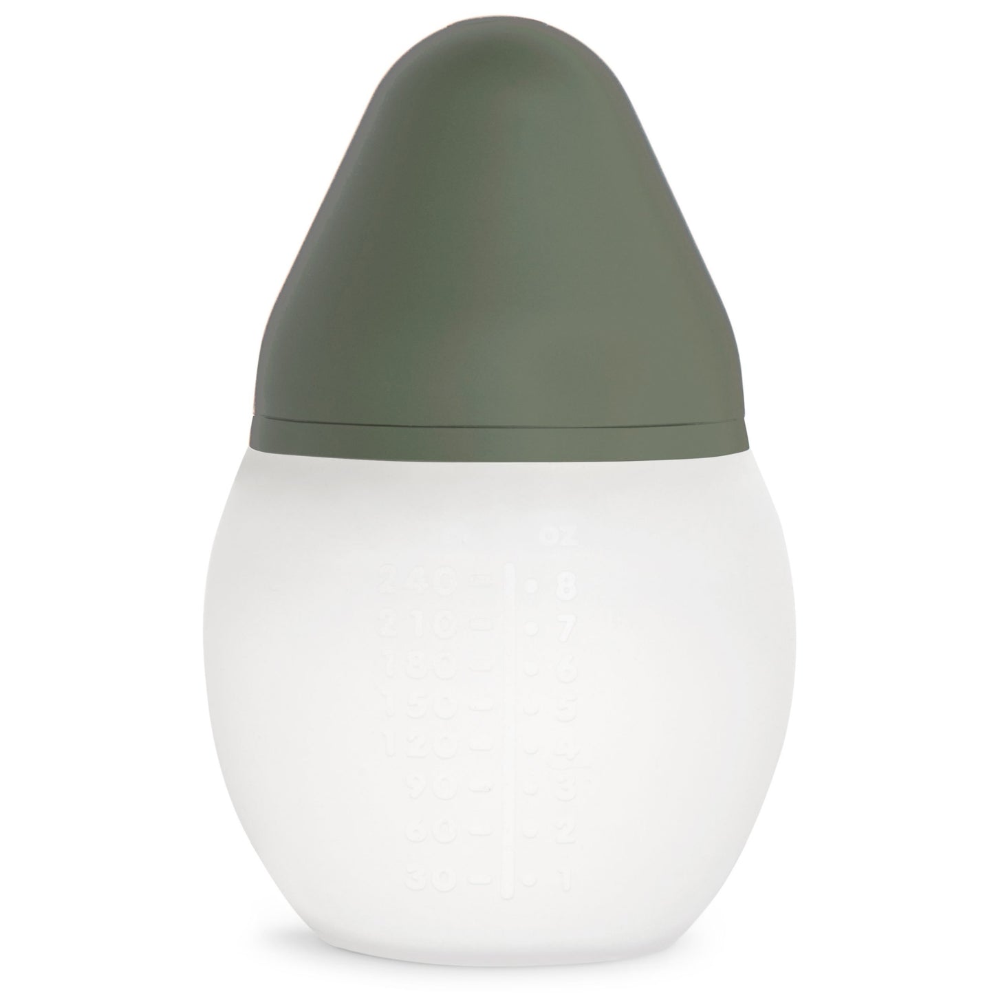 Elhee Silicone Baby Bottle - Khaki (2 Sizes)