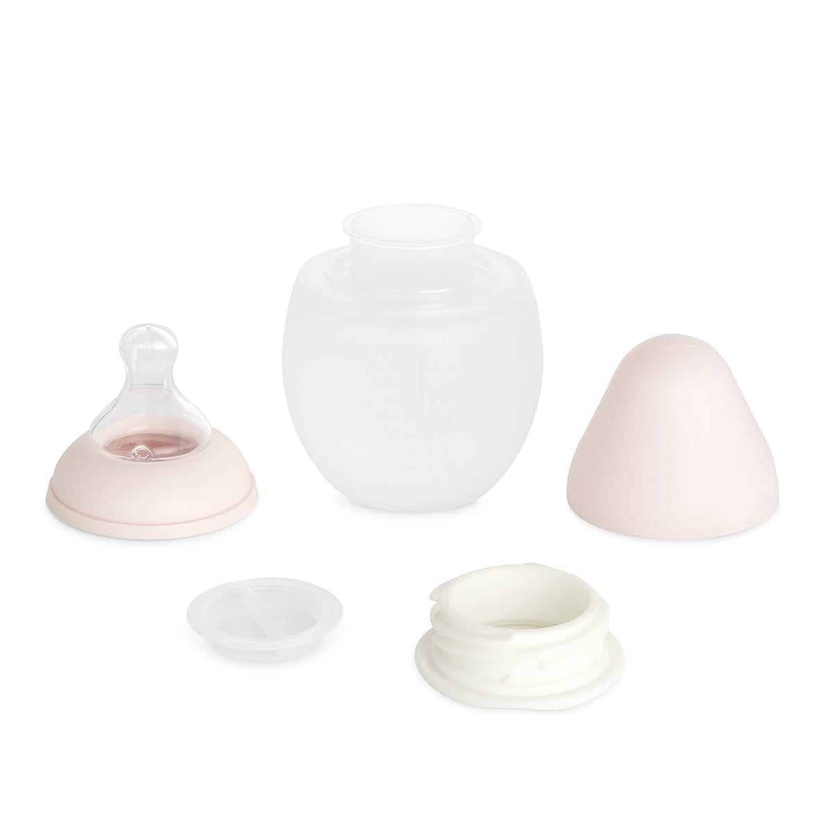 Elhee Silicone Baby Bottle - Nude (2 Sizes)