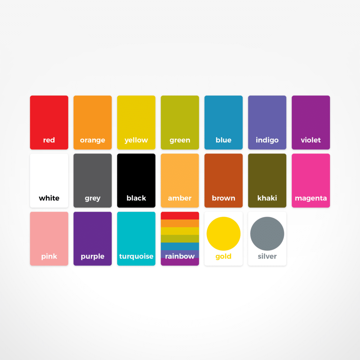 Animal Colours Flash Cards by The Jam Tart