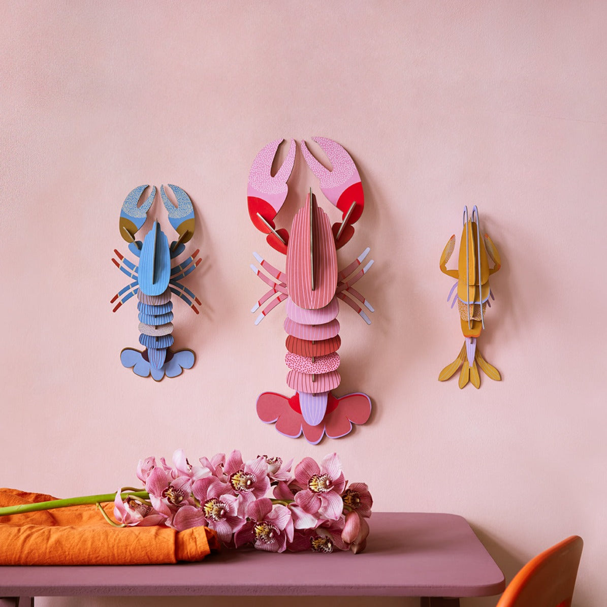Studio Roof 3D Model Wall Decor - Deluxe Giant Pink Lobster