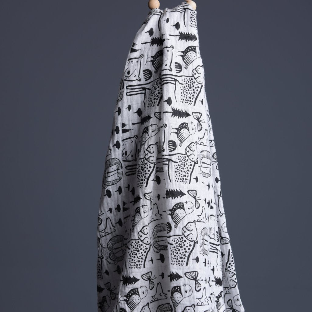 Wee Gallery Organic Muslin Swaddle - Wild | Soren's House
