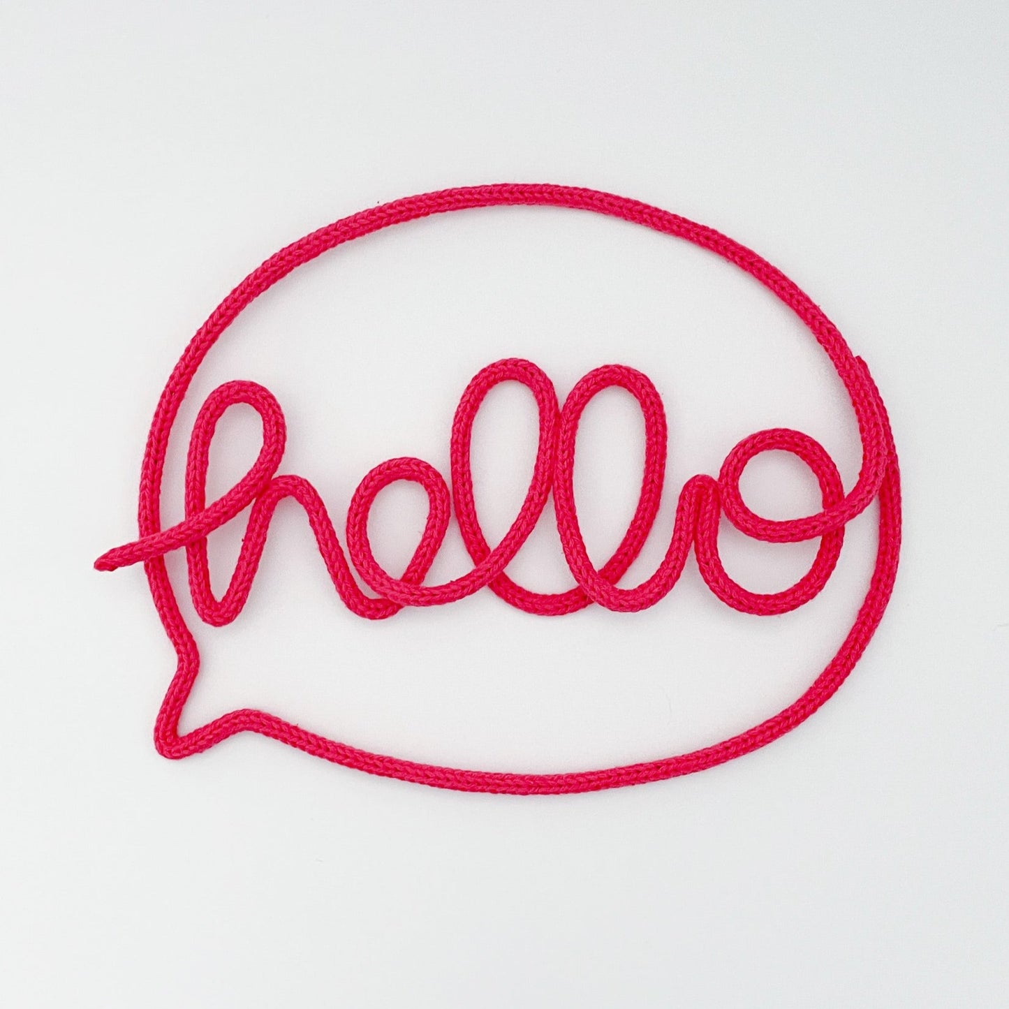 heykiddostudio 'Hello' Speech Bubble Word Wall Sign