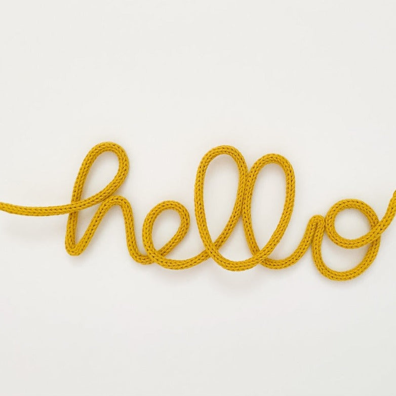 heykiddostudio 'Hello' Word Wall Sign