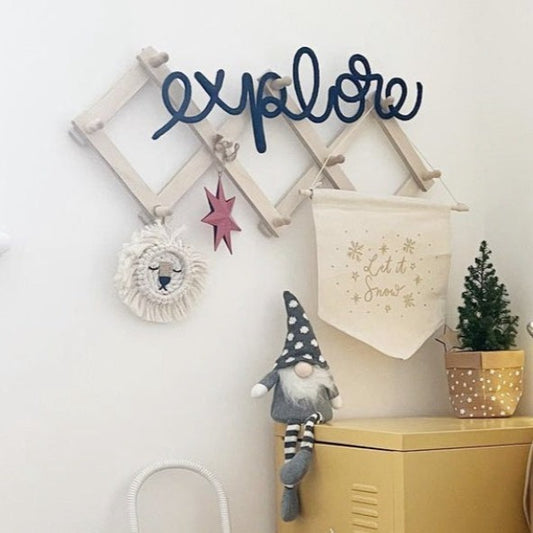 heykiddostudio 'Explore' Word Wall Sign