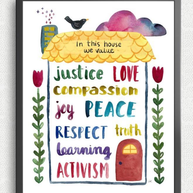 In This House Print by Little Truths Studio (FREE DELIVERY)