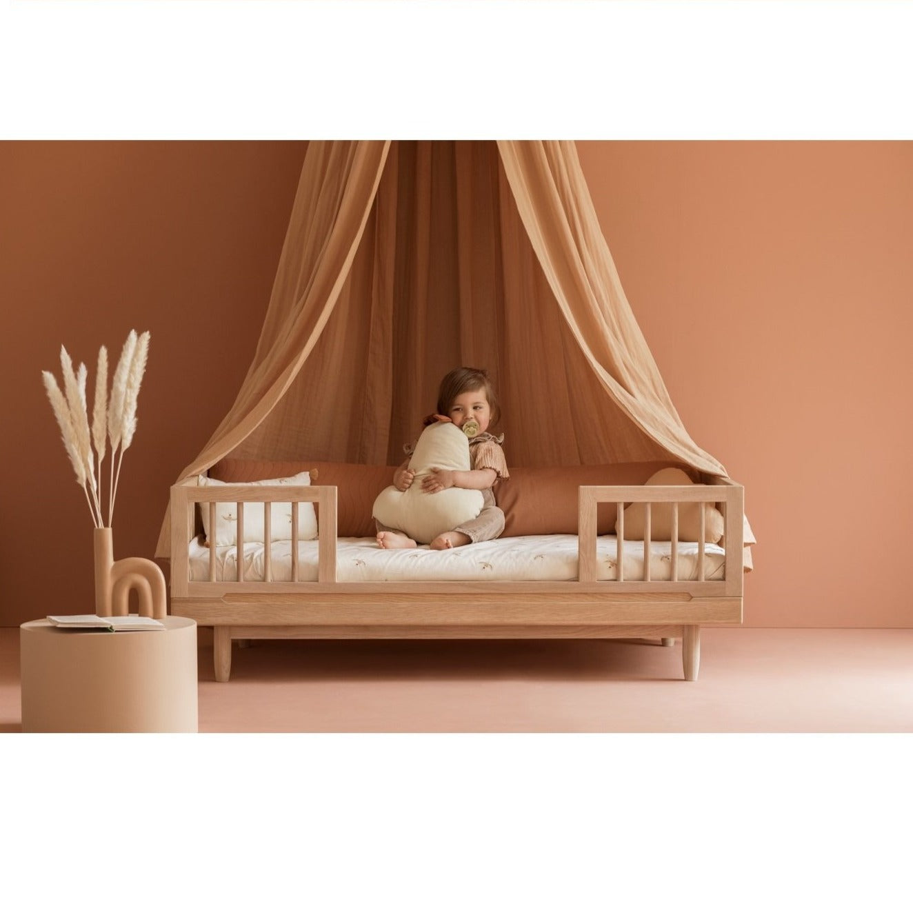 Nobodinoz Pure Evolutive Cot Bed In Oak - 70 x 140cm